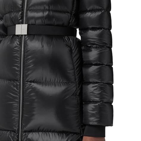 burberry burniston|Belted Puffer Coat in Black .